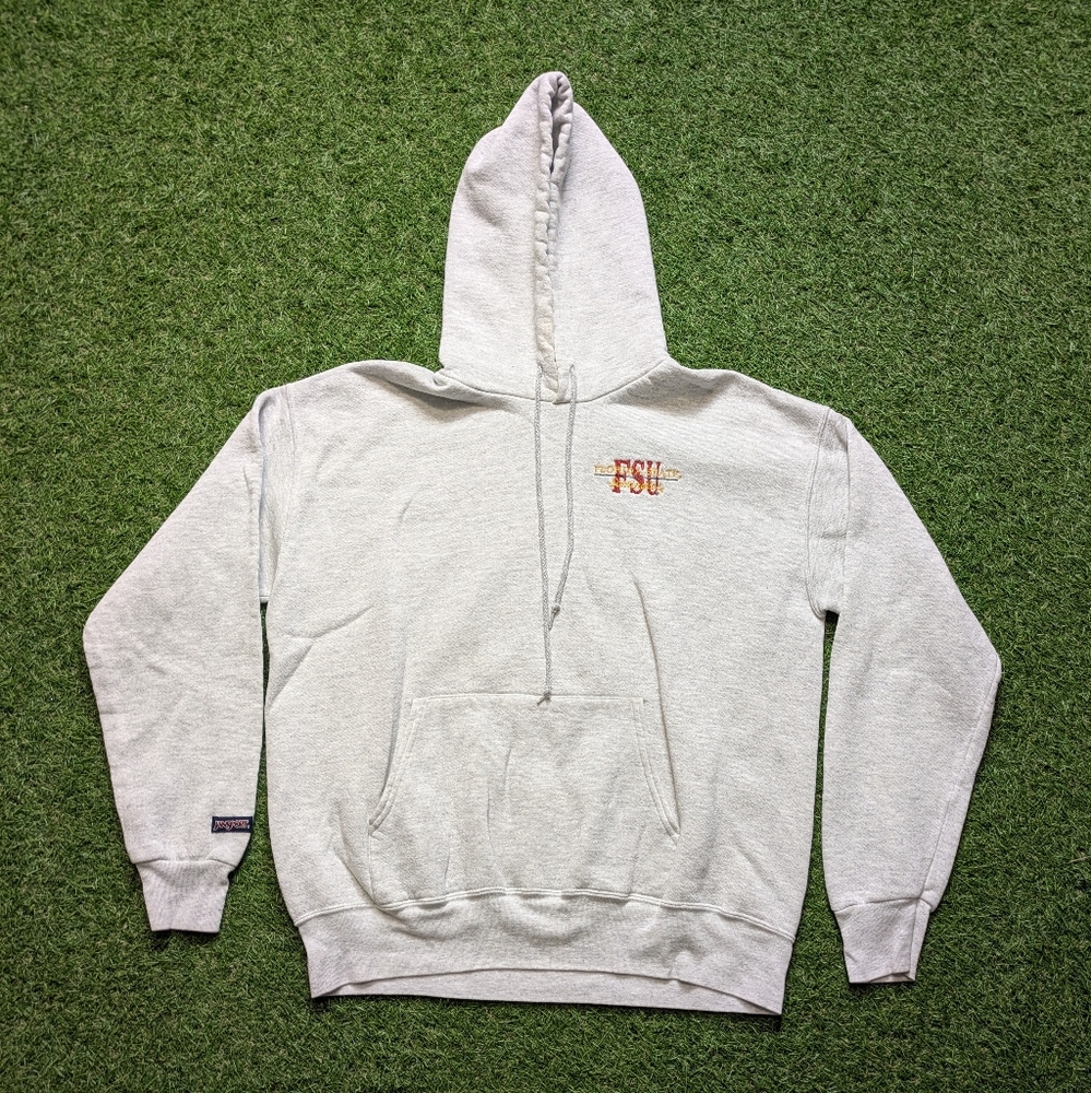 Vintage 90s FSU Jansport Gray Hoodie